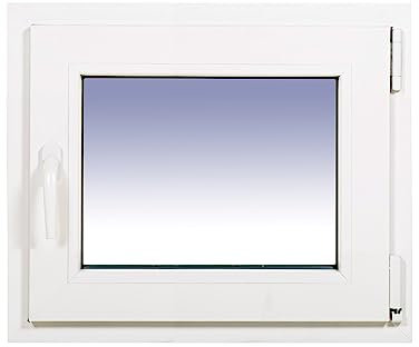 Ventanastock PVC 600x500 Practicable Oscilobatiente Derecha 1 hoja con vidrio Carglass (Climalit Mate)