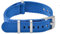 VINBAND NBAND Unisex ZULU Nylon Uhrenarmband mit Edelstahl Silberne Schnalle 20mm Blaues Licht
