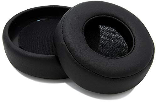 MMOBIEL Ersatz Ohrpolster für Monster Beats by Dr. DRE Pro Detox Kopfhörer Protein PU Kopfhörer Ohrpolster – Ersatzpolster - Schwarz