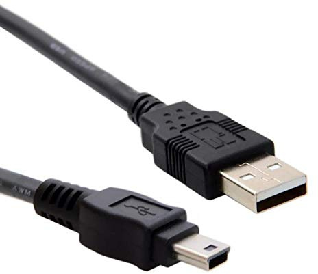 System-S USB A auf Mini USB Kabel, 8m | Für Kameras, Für MP3-Player, Für Peripheriegeräte