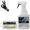 detailmate ValetPRO Reinigunsknete Gleitmittel Set zur schonenden Lackreinigung Auto : Clay Rider - Sprühflasche - 500 ml - Gleitmittel + Reinigunsknete gelb medium - Clay - 100g + Schutzhandschuhe