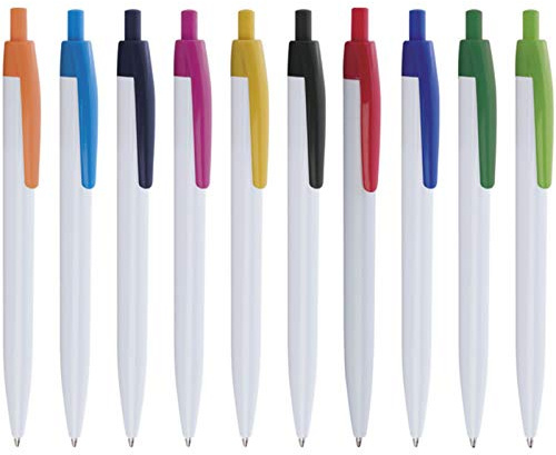 STAMPATEK Penne Personalizzate Personalizzabili Modello DOD con Stampa con il tuo Logo Nome o Slogan Gadget Promozionali 100 Pezzi con Stampa a Colori