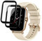 PaceBid 2 Pack Pellicola Protettiva Compatibile con Amazfit GTS 2, [3D] [9H Durezza] [Senza Bolle] Piena Copertura Pellicola Vetro Temperato per Amazfit GTS 2