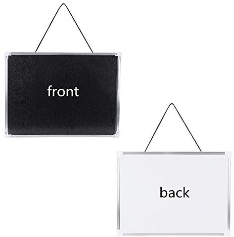 Whiteboard Beideseitig Beschreibbare Magnettafel Kreidetafel Tragbare Schreibtafel Memoboard Kinder Zeichentafel Mini Staffelei Teaching Malen Magnetwand Kleine Weiße Tafel für Büro Schule zu Hause