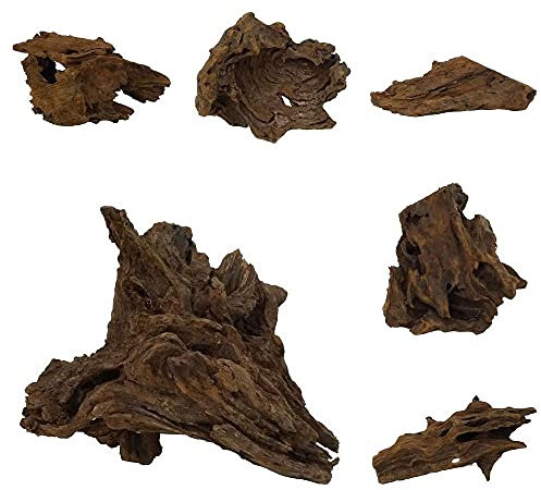 AquaOne Mangrovenwurzel Gr.M 1 Stück 20-40 cm Aquarium Mangrove Holz Natur Aquascaping Dekoration Landschaft Natur Echtholz Wurzel