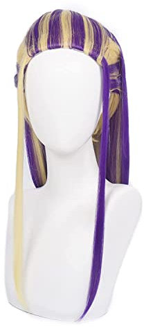 Anime Tokyo Revengers Wakasa Imaushi Cosplay Perücke Lila Goldene Gelb Lange Haar Hitze Beständig Synthetische Perücke Karneval Halloween