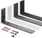 HOLZBRINK Regalträger Metall Regalhalter für Wandregal, Regalwinkel, weiß 300x100x40 mm, 1 Stück, HLR-L-300-9016