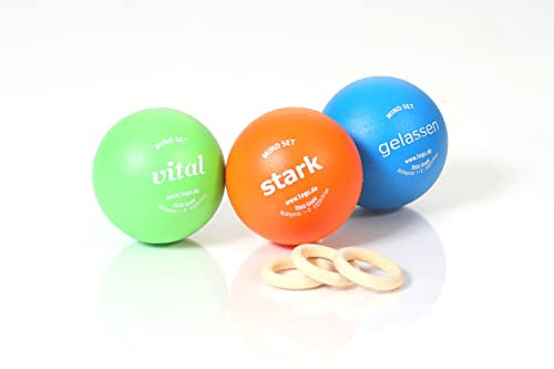 Togu Mind-Set - stark-vital-gelassen, Anti Stress Bälle, Massagebälle, Faszien Ball