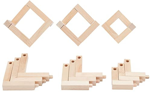 OLYCRAFT 6 Sets 2.4/3/3.3 Mondlampen Holzhalter Mondlicht Holzsockel Abnehmbarer Holzständer Holzhalterung Unten Für Mondlampen Kristallkugeln Baseball