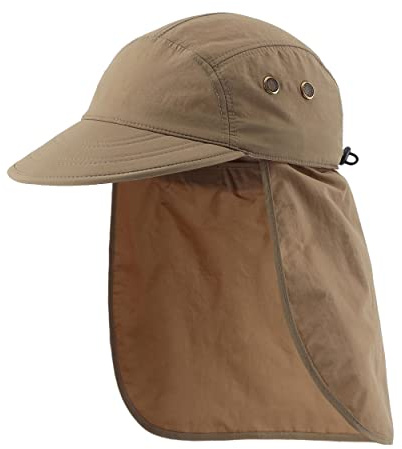 Magracy Casquette d'été pour homme UPF 50+ avec rabat pour le cou, protection solaire
