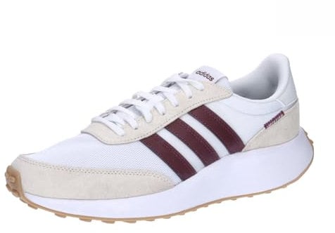 adidas Run 70s Lifestyle Running Shoes, Zapatos Hombre, Cloud White/Maroon/Off White, 42 EU