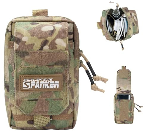EXCELLENT ELITE SPANKER Marsupio tattico Molle edc Marsupio tattico Utility Molle Marsupio tattico per Campeggio Ciclismo Pesca e Sport all'Aria Aperta
