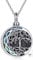 YAFEINI Urn Necklace for Ashes Sterling Silver Tree of Life Cremation Jewelry Celtic Crescent Memory Jewelry for Women Men