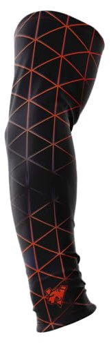 Virtus.pro Gaming-Armstulpe Delta für Männer und Frauen, für PC-Gamer für E-Sport, schnittfest, UV-Schutz, SportsTrail, kühlende Sporthülle, Tattoo-Cover Up (L), Schwarz , L