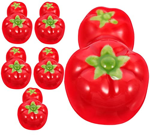 HOMSFOU 6St Halter für Tomatenstäbchen dekorative Stäbchenablage chinesische Essstäbchen Anlage Ornament Küchenzubehör Essstäbchenhalter aus Keramik Geschirr schmücken Snack Löffel Pflanze
