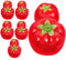 HOMSFOU 6St Halter für Tomatenstäbchen dekorative Stäbchenablage chinesische Essstäbchen Anlage Ornament Küchenzubehör Essstäbchenhalter aus Keramik Geschirr schmücken Snack Löffel Pflanze