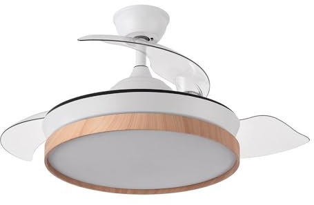 FABRILAMP AKUNADECOR Ventilador Evros S Blanco Motor Dc Con Led Integrado