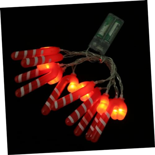 Alipis Weihnachts-zuckerstangen Led Lichterkette Leds Batteriebetrieben Kleine Weihnachtsbaum Beleuchtung Kreative Partydeko Für Innen Und Garten