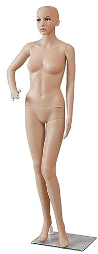 Damen-Männchen-Kleiderform, realistischer Schaufensterpuppen-Torso zur Ganzkörperdarstellung, stehende weibliche Modellpuppe, Bekleidungsgeschäft/Schaufensterpuppe