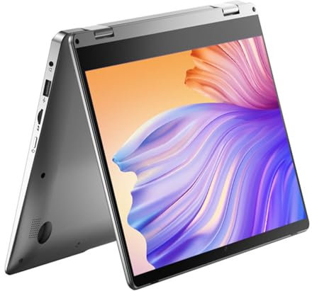 Mini portátil de 11,6 pulgadas, tableta portátil 2 en 1 con pantalla táctil giratoria de 360°, capacidad de batería de 4500Mah, compacta y portátil,8G+1TB
