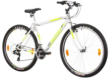 Multibrand Distribution Probike PRO 29 Zoll Fahrrad Mountainbike 21 Gang, Herren, Damen geeignet ab 175-190 cm (weiß Grün)