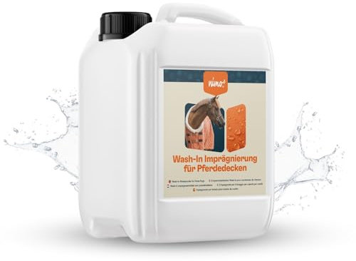 nimo® Wash-In Imprägnierung für Pferdedecken | Atmungsaktive Imprägnierung, Versiegelung gegen Nässe und Schmutz | Regenschutz für Pferdedecken