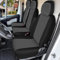 JUDANNA Sitzbezüge Auto für 2006-2025 FIAT Ducato Citroen Jumper- 2+1, Autositzbezüge Auto-Sitzschoner Schonbezüge Sitzauflagen Sitzbezug Vordersitze, Schwarz & Dunkelgrau