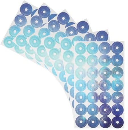 PATIKIL Starry Blue Hole Reinforcement Stickers, 560pcs Loose-Leaf Paper Binder Hole Protector Labels