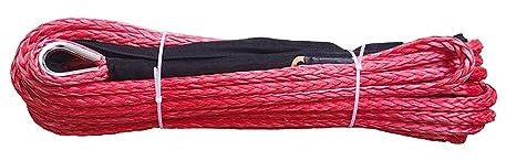 Verricello elettrico fuoristrada 12000 libbre 4X4 da 10 mm x 30 m con corda al plasma - Leggero e resistente(Rot)