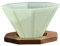 Sharplace Taza de Café de Origami, Taza de Café Por Goteo con Soporte de Madera de, Cafetera de Goteo Resistente Y Portátil Ligera, Taza con Filtro de Caf, Verde, tal como se describe