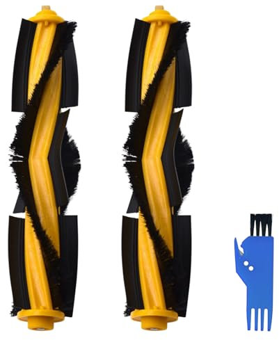 Rixotix 2 Stück Walzenbürsten Hauptbürste Ersatzteile mit Reinigungsbürste, Staubsauger zubehör Sets für Saugroboter