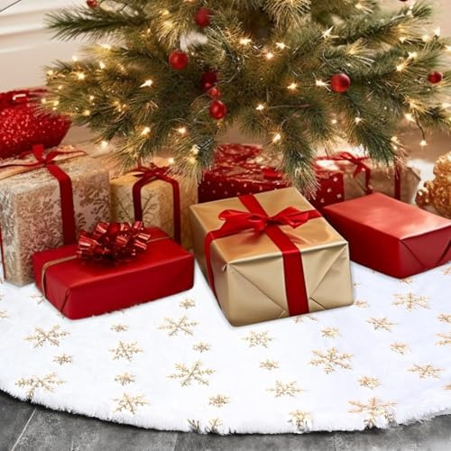 Weihnachtsbaum Decke,78cm Weihnachtsbaum Rock,Christbaumständer Decke,Christbaumdecke für Unter den Tannenbaum Deko,Weihnachtsdekoration für Frohe Weihnachten Party Decke Rock Dekorationen