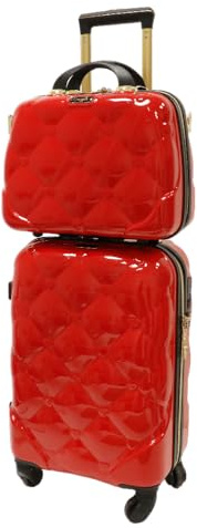 Camomilla Gepäck-Set, Koffer-Set, Handgepäck (40 l) + Kosmetikkoffer (15 l), Hartschalen, 360° drehbare Rollen, 3-stellige Zahlenschloss