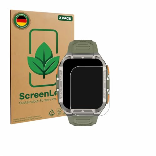 ScreenLeaf Schutzfolie für Blackview W80 Pro 1,91 | 2 Stück Transparenter Displayschutz Made in Germany Klare Displayschutz-Folie Kratzfest