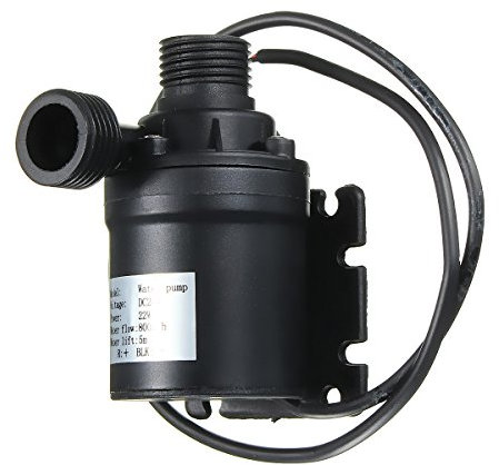 MASUNN Dc 24V Pompe À Circulation D'Eau Chaude Pompe À Eau Solaire Brushless Motor 5M Lift