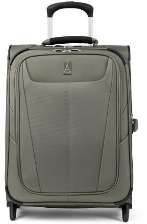 Travelpro Maxlite 5-Softside Lightweight Expandable Upright Luggage, Slate Green, Carry-on 20-Inch, Maxlite 5 Softside Lightweight Expandable Upright Luggage