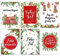 Papierdrachen Weihnachtskarten Set - 12 liebevoll gestaltete Postkarten zu Weihnachten - Kunstdruck zum Verschicken, Pakete dekorieren und Sammeln - Karten Set 1 - Leaves and Berries
