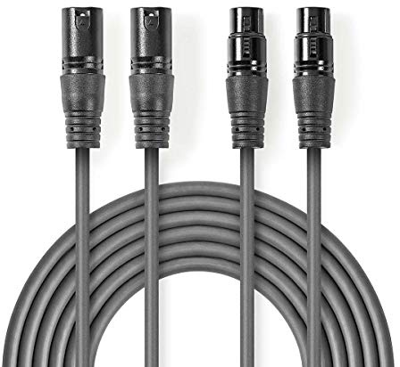 Nedis Audiokabel XLR kompensiert 2X XLR 3-Pin Mach