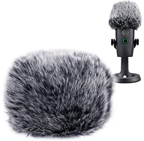 YOUSHARES Blue Yeti Nano Popschutz Mikrofon Fell Windschutz Pop-Schutz - Microphone Pop Filter Windscreen Muff für Blue Yeti Nano Mikrofon