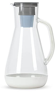 Hydros | 64oz Water Filter Pitcher | Powered by Fast Flo Tech | 60 Second Quick Fill-Up | 8 Cup Capacity Pitcher | BPA Free Plastic | White