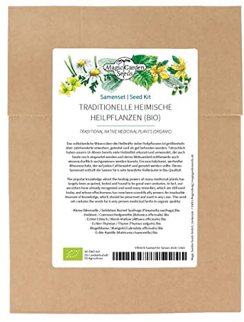 Traditionelle heimische Heilpflanzen (Bio) - Samenset mit 6 europäischen, alten Heilkräutern für den Arzneigarten