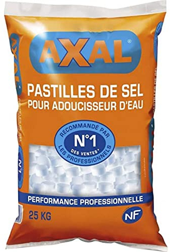 Axal Salztabletten für Wasserenthärter, Nr. 1, Verkauf 25 kg (2 Stück)