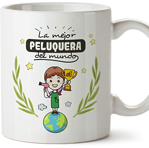 MUGFFINS Taza Peluquera (Mejor del Mundo) - Regalos Originales y Divertidos de Peluquería