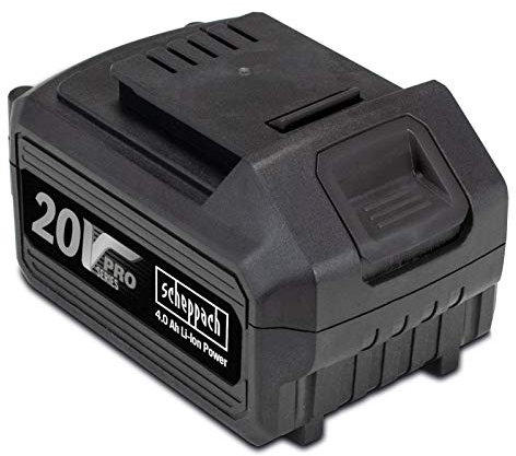 Scheppach BA2.0-20ProS Ersatzakku | 4 Ah Kapazität / 20V Akku Systemakku für 20V Pro Series Geräte | Lithium-Ionen-Akku