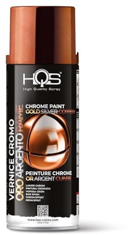 HQS Bomboletta di Vernice Spray 400ml Cromo (Rame)
