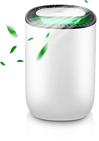 Trongle Dehumidifier, 20oz/ 600ml Mini Dehumidifier, 165 Sq.Ft Ultra Quiet Portable Bathroom Dehumidifier With Auto-Off Function, Small Dehumidifier for Bedroom, Closet, Wardrobe, Office, Basement