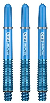 Target Darts Blau Pro Grip Evo Aluminium Dartschäfte Kurz