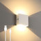 Lightess Applique da Parete Batteria Ricaricabile, Moderno Up Down Lampada da Parete Interno LED, Applique da Parete Luminosità Dimmerabile con Controllo Tattile, Bianco Caldo