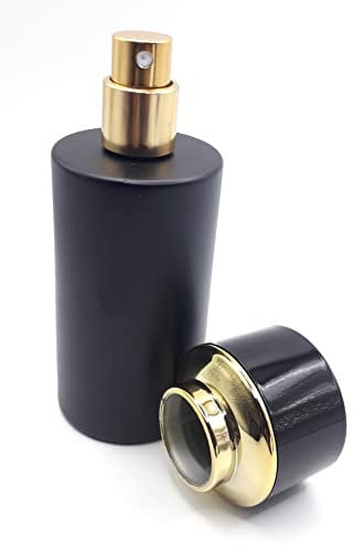Zénitude Glassworks 50ml Empty Glass Perfume Bottle Matt Effect Le Luxe Black