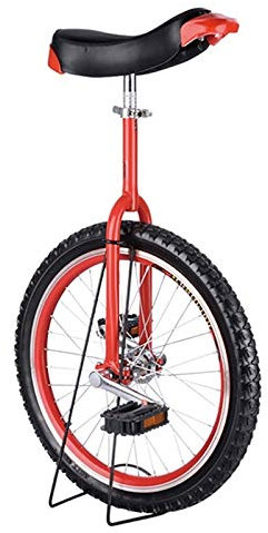 Einrad Rot 24/20/18/16 Einrad Einrad Einrad für Erwachsene/Anfänger/Kinder, Einrad für Jungen/Mädchen/Kinder 9-17 Jahre, Anti Rutsch Reifen (Size : 24Inch)